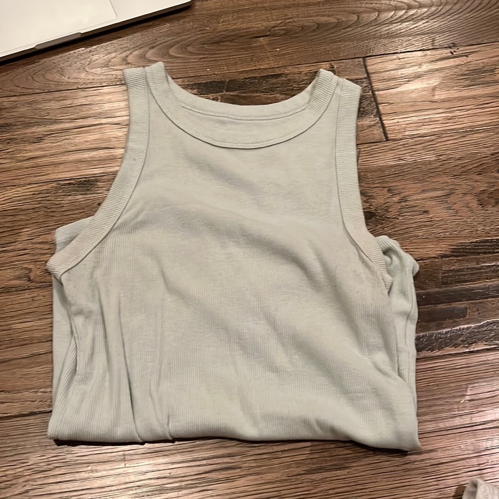Green tank top